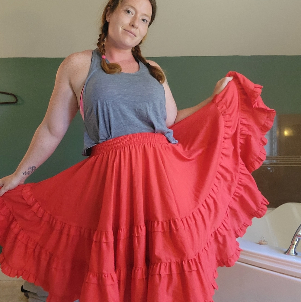 Vintage retro salsa skirt